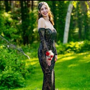 Missord Retro Sexy Long Sleeve Sequined Dress
Elegant Mermaid Formal Dress Sm